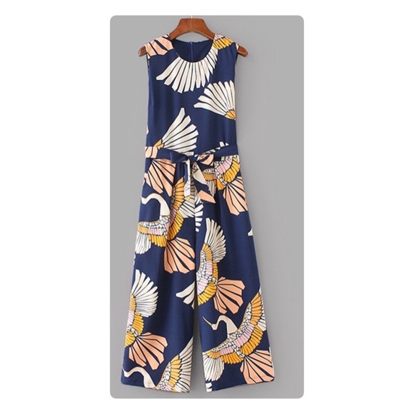 Wide Leg Crop Jumpsuit - Picture 3 of 7